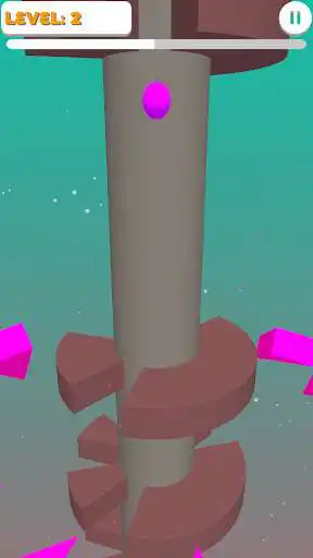 Play Helix Drop Ball 2 as an online game Helix Drop Ball 2 with UptoPlay