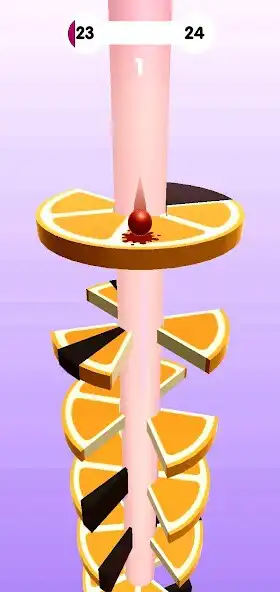 Play Helix Fruit - Jump Ball 3D as an online game Helix Fruit - Jump Ball 3D with UptoPlay