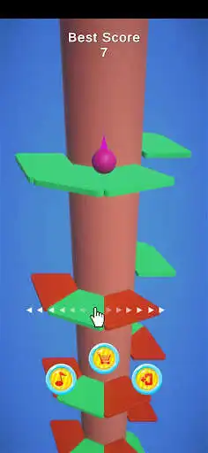 Play Helix Jump - 3D Ball as an online game Helix Jump - 3D Ball with UptoPlay