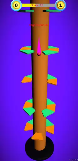 Play Helix Jumper as an online game Helix Jumper with UptoPlay