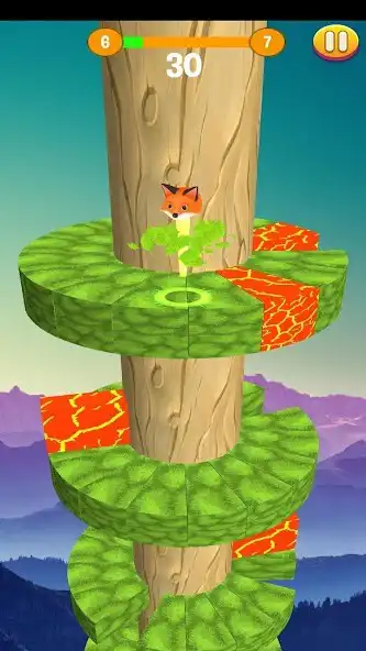 Play Helix Jungle Jump as an online game Helix Jungle Jump with UptoPlay