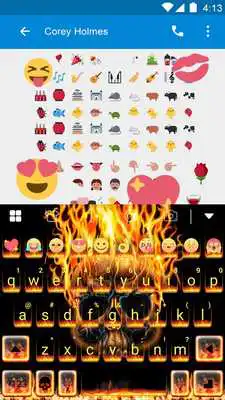 Play Hell Fire Eva Emoji Keyboard