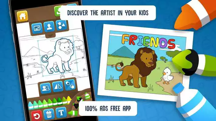 Play Hellokids Animal Coloring Time