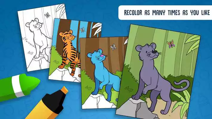 Play Hellokids Animal Coloring Time