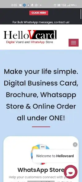 Play HelloVCard as an online game HelloVCard with UptoPlay