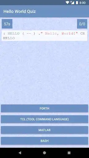 Play Hello World Quiz as an online game Hello World Quiz with UptoPlay