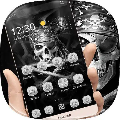 Run free android online Hell Skull Pirate Theme APK