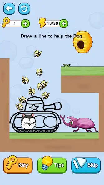 Play Help The Dog - Draw To Save  and enjoy Help The Dog - Draw To Save with UptoPlay