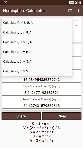Play Hemisphere Calculator as an online game Hemisphere Calculator with UptoPlay