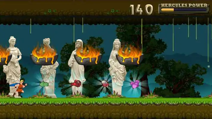 Play Hercules run: Fruits