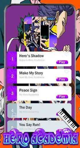 Play Hero Academia Piano Tiles  and enjoy Hero Academia Piano Tiles with UptoPlay
