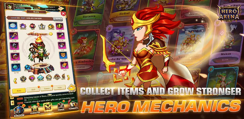 Play Hero Arena: AFK Battle RPG as an online game Hero Arena: AFK Battle RPG with UptoPlay