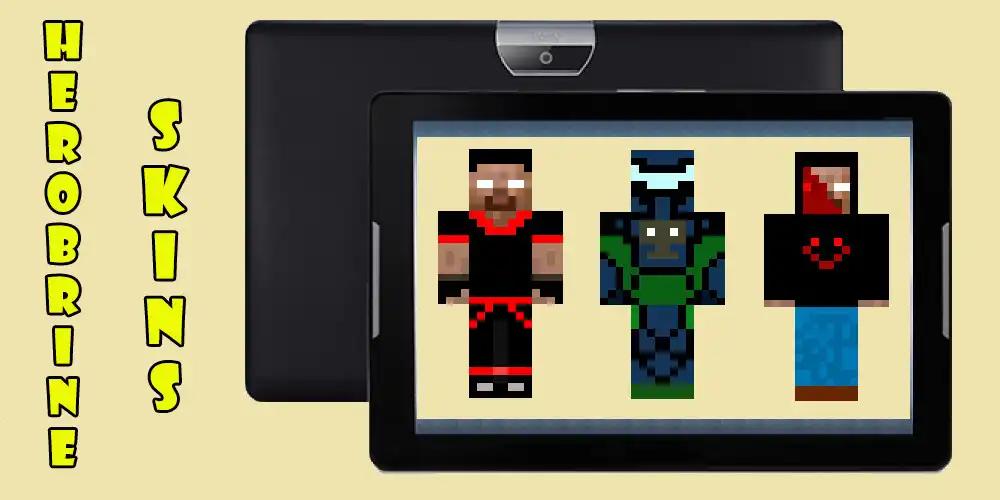 Play Herobrine craft Skins for MCPE as an online game Herobrine craft Skins for MCPE with UptoPlay