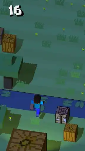 Play Herobrine Run as an online game Herobrine Run with UptoPlay