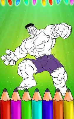 Play Hero Coloring Book For hulk Play Hero Coloring Book For hulk