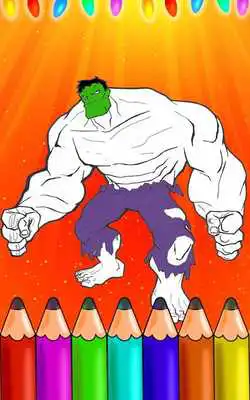 Play Hero Coloring Book For hulk Play Hero Coloring Book For hulk