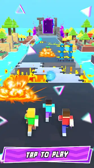 Play Hero Craft 3D: Run  Battle as an online game Hero Craft 3D: Run  Battle with UptoPlay