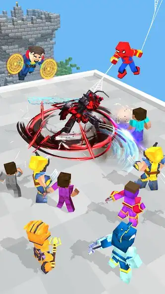 Play Hero Craft Run 3D as an online game Hero Craft Run 3D with UptoPlay