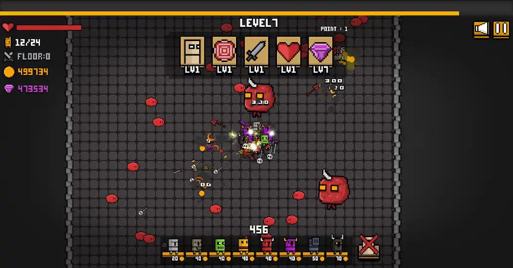 Play Hero Dungeon Pixel as an online game Hero Dungeon Pixel with UptoPlay