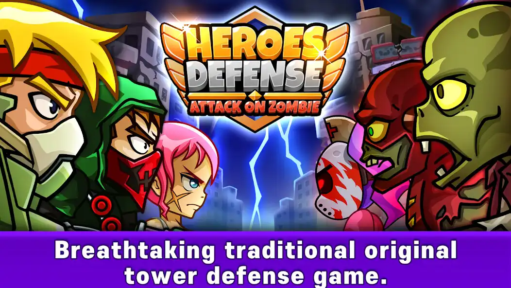 Play Heroes Defense: Attack Zombie as an online game Heroes Defense: Attack Zombie with UptoPlay