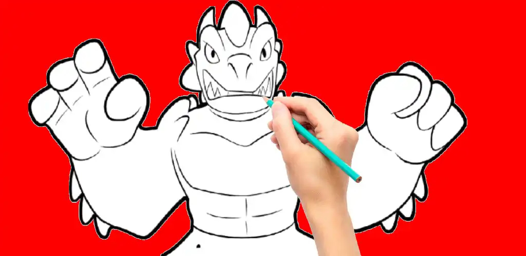 Play heroes goo jit zu Coloring  and enjoy heroes goo jit zu Coloring with UptoPlay