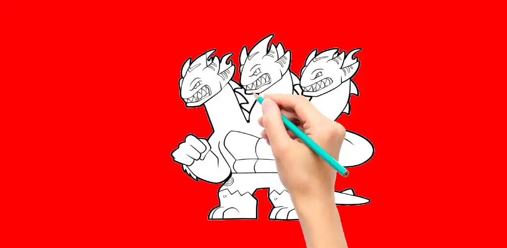 Play heroes goo jit zu Coloring as an online game heroes goo jit zu Coloring with UptoPlay