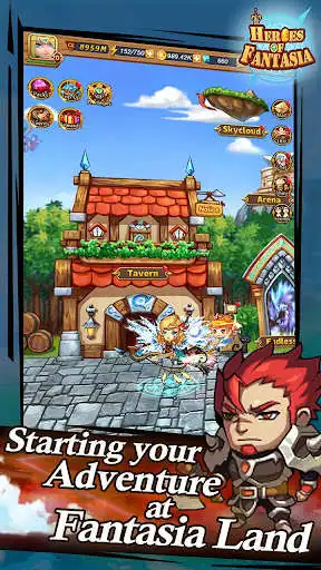 Play Heroes of Fantasia - Adventure & Lost Castle  and enjoy Heroes of Fantasia - Adventure & Lost Castle with UptoPlay
