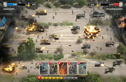 Play Heroes of War: Idle army game as an online game Heroes of War: Idle army game with UptoPlay