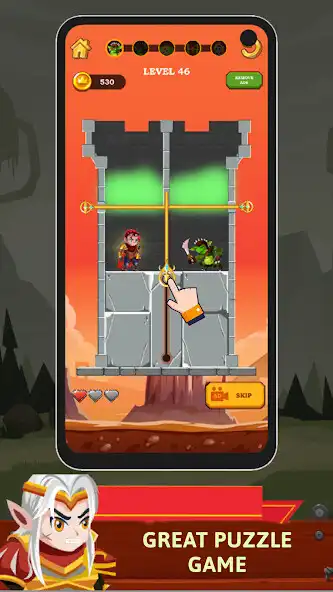 Play Hero goblin - Rescue princess  and enjoy Hero goblin - Rescue princess with UptoPlay