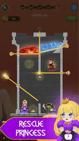 Play Hero rescue: helpless princess  and enjoy Hero rescue: helpless princess with UptoPlay