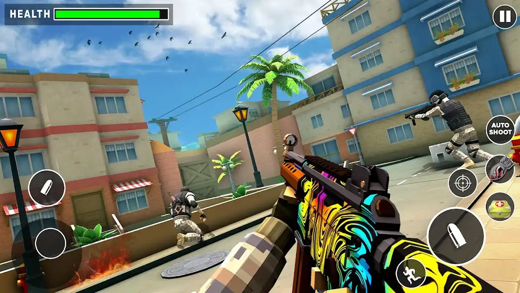Play Hero Shooter Ops Gun Strike 3D as an online game Hero Shooter Ops Gun Strike 3D with UptoPlay