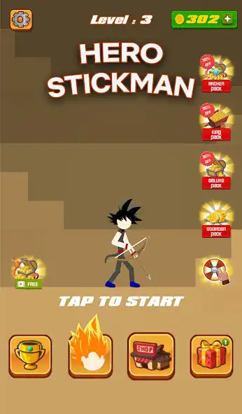 Play Hero Stickman  and enjoy Hero Stickman with UptoPlay