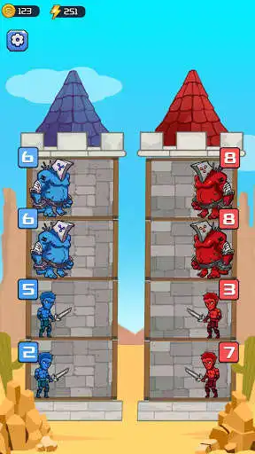Play Hero Tower Wars as an online game Hero Tower Wars with UptoPlay