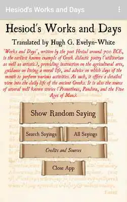 Play Hesiods "Works and Days"