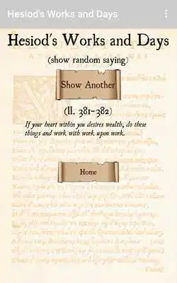 Play Hesiods "Works and Days"