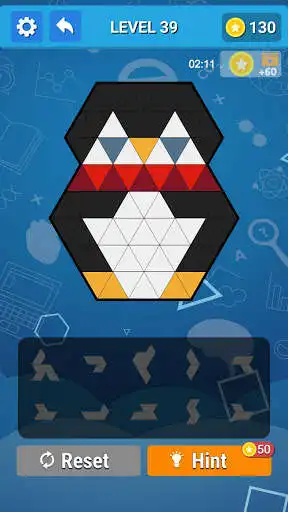 Play Hexa Block Puzzle - Tangram Games as an online game Hexa Block Puzzle - Tangram Games with UptoPlay