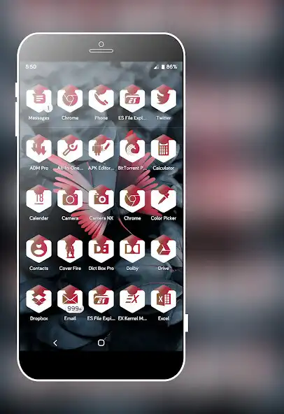 Play Hexad Moon Icons Pack as an online game Hexad Moon Icons Pack with UptoPlay