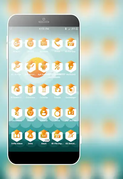 Play Hexad Orange Icons Pack as an online game Hexad Orange Icons Pack with UptoPlay