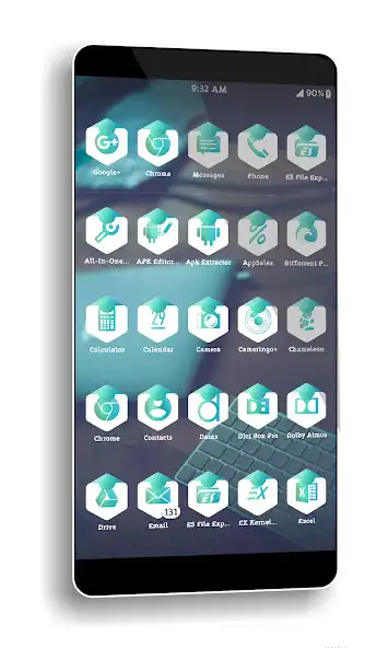 Play Hexad TurQuoise Icons Pack as an online game Hexad TurQuoise Icons Pack with UptoPlay