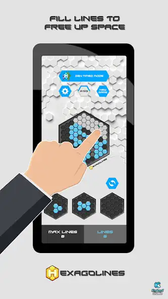 Play Hexagolines - Block Puzzle  and enjoy Hexagolines - Block Puzzle with UptoPlay