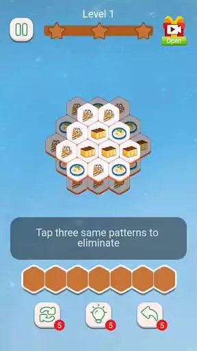 Play Hexagon Tile Match  and enjoy Hexagon Tile Match with UptoPlay