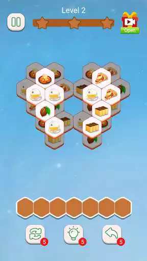 Play Hexagon Tile Match as an online game Hexagon Tile Match with UptoPlay