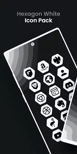 Play Hexagon White - Icon Pack  and enjoy Hexagon White - Icon Pack with UptoPlay