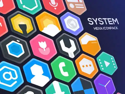 Play Hexa Icon Pack : Hexagonal as an online game Hexa Icon Pack : Hexagonal with UptoPlay