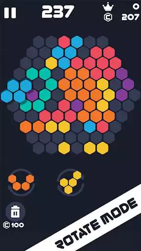 Play Hexa Mania Fill Hexagon Puzzle, Hex Block Blast  and enjoy Hexa Mania Fill Hexagon Puzzle, Hex Block Blast with UptoPlay