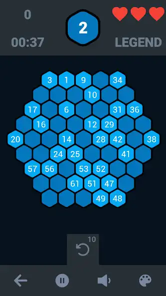 Play Hexa Maze: Number Maze Puzzle as an online game Hexa Maze: Number Maze Puzzle with UptoPlay