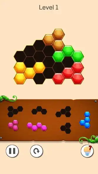 Play Hexa Puzzle 2023 as an online game Hexa Puzzle 2023 with UptoPlay
