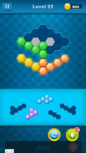 Play Hexa Puzzle 2.0 as an online game Hexa Puzzle 2.0 with UptoPlay