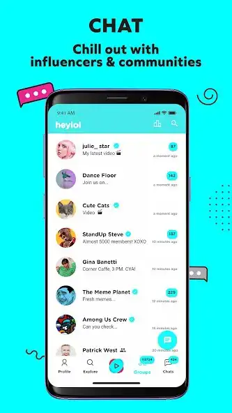 Play Heylol: Videos, Friends  Chat as an online game Heylol: Videos, Friends  Chat with UptoPlay