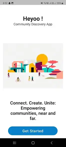 Play Heyoo! Community Discovery App  and enjoy Heyoo! Community Discovery App with UptoPlay
